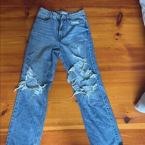 PacSun Blue Distressed Boyfriend Jeans